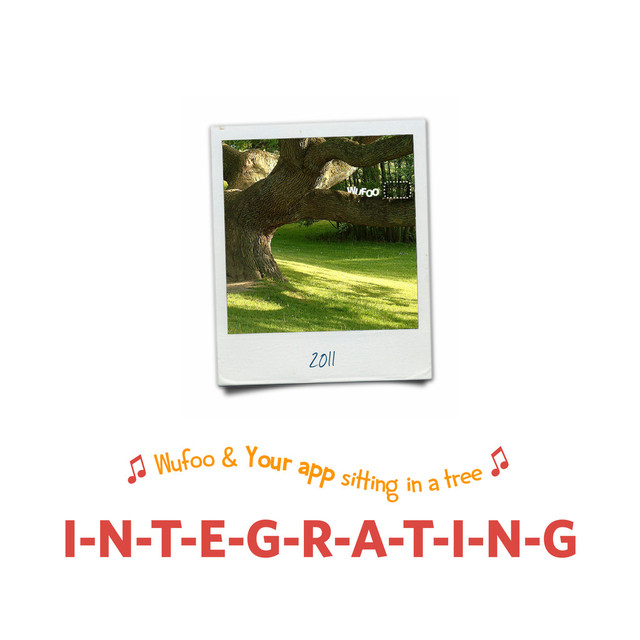 I-N-T-E-G-R-A-T-I-N-G
2011
♫ Wufoo & Your app sitting in a tree ♫
