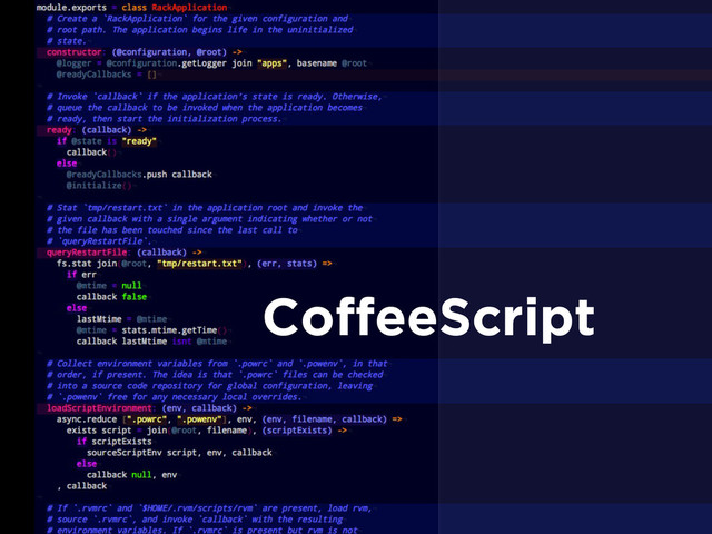 CoffeeScript
