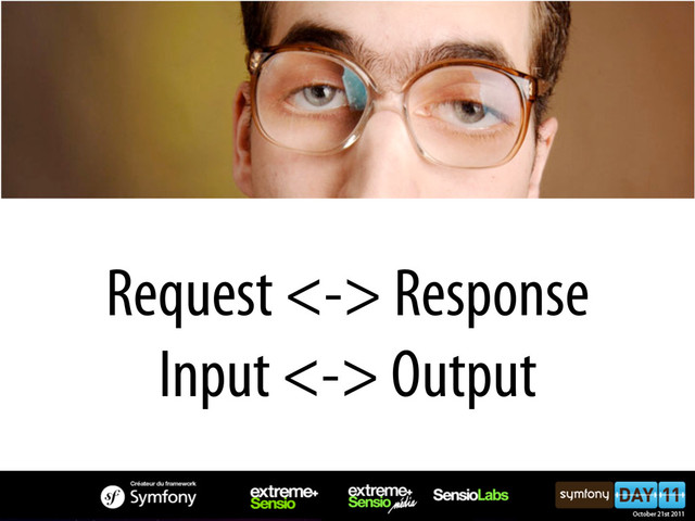 Request <-> Response
Input <-> Output
