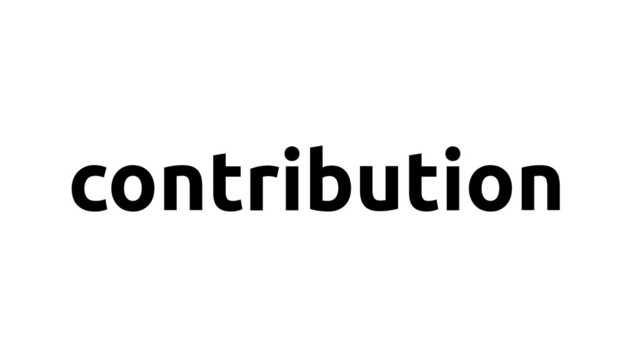 contribution
