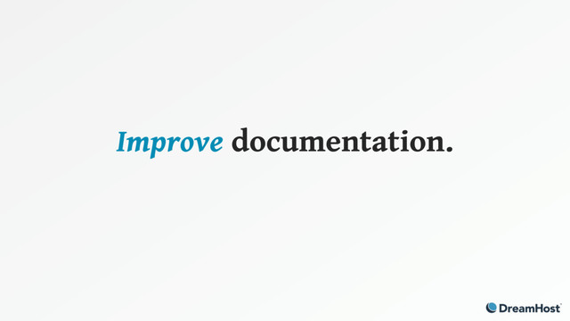 Improve documentation.
