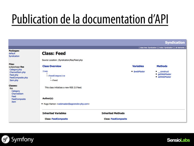 Publication de la documentation d’API
