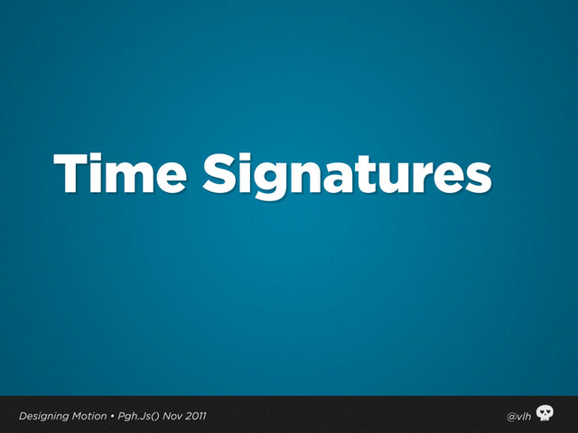 Time Signatures
