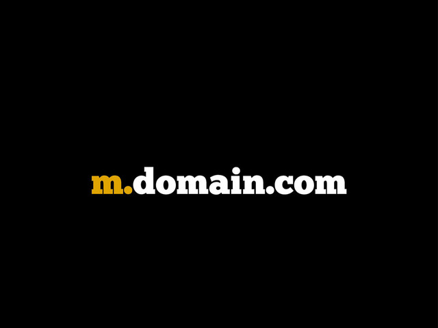 m.domain.com
