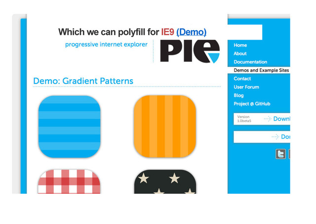 Which we can polyfill for IE9 (Demo)
