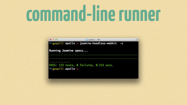 command-line runner
