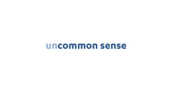 uncommon sense
