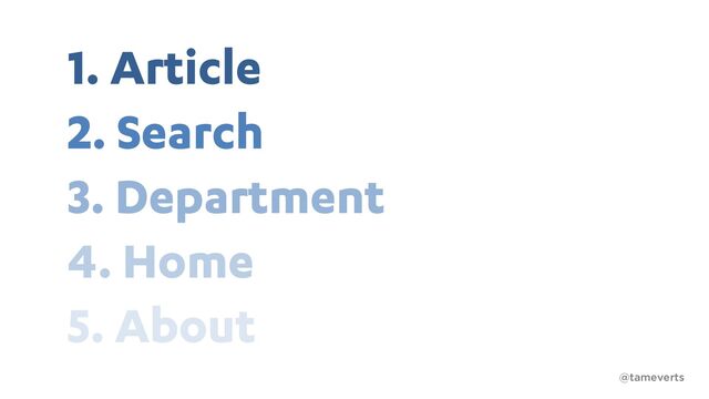 1. Article
2. Search
3. Department
4. Home
5. About
@tameverts
