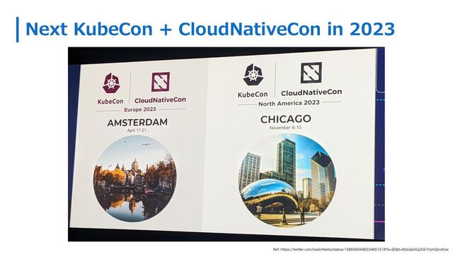 Next KubeCon + CloudNativeCon in 2023
3FGIUUQTUXJUUFSDPNLBTMJOGJFMETTUBUVT TU/FBL9R;6L5MSQ7QO"6X
