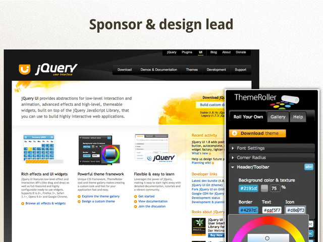 Sponsor & design lead
