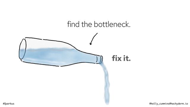 #Quarkus @holly_cummins@hachyderm.io
find the bottleneck.
fix it.
