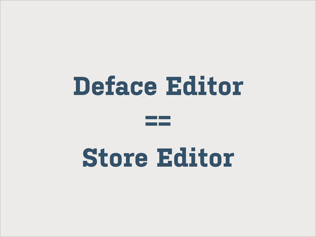 Deface Editor
Store Editor
==
