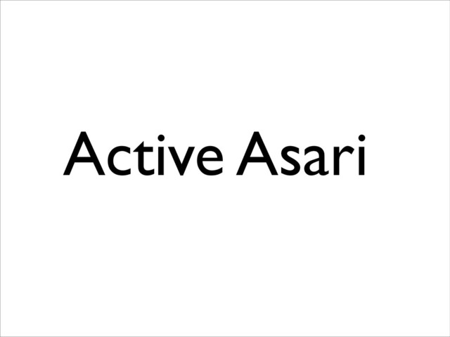 Active Asari
