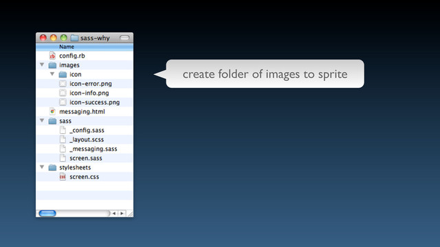 create folder of images to sprite
