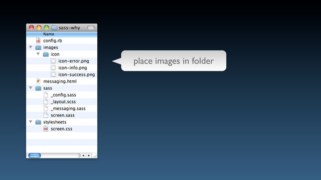 place images in folder
