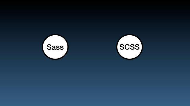 SCSS
Sass
