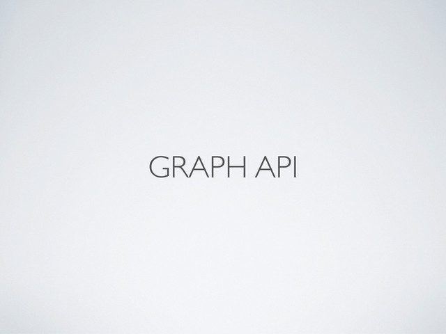GRAPH API
