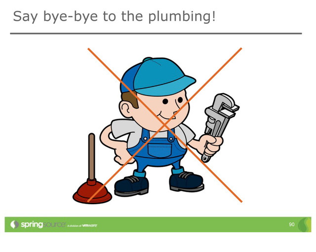 Say bye-bye to the plumbing!
90
