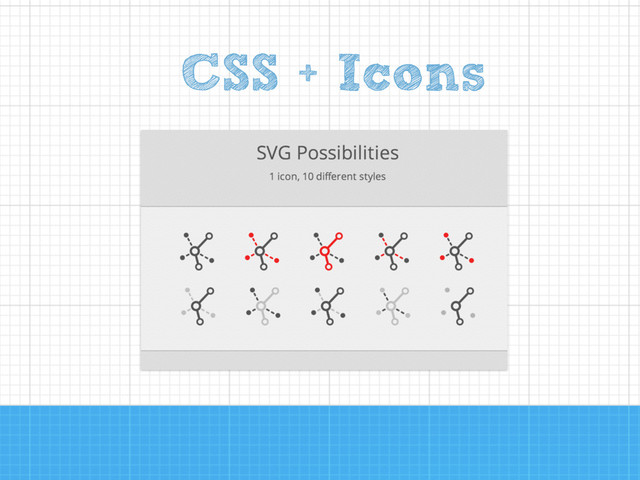 CSS + Icons

