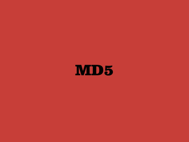 MD5

