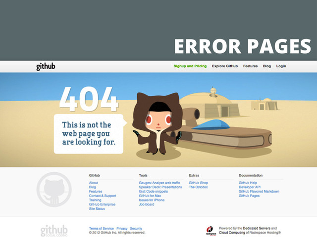 ERROR PAGES
