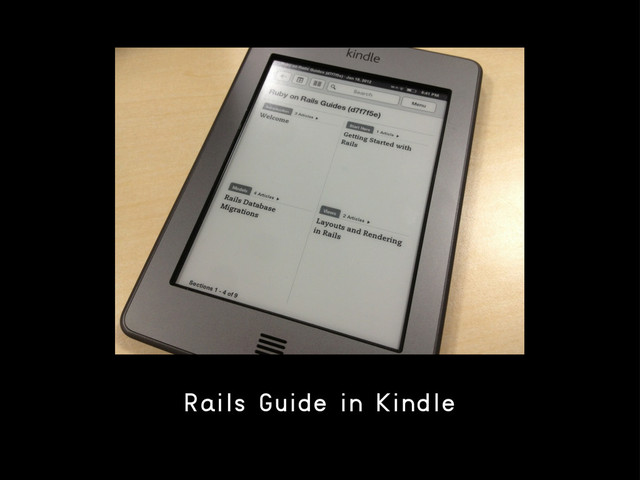 Rails Guide in Kindle
