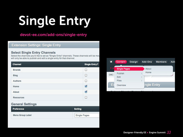 Designer-Friendly EE Engine Summit
Single Entry

devot-ee.com/add-ons/single-entry
