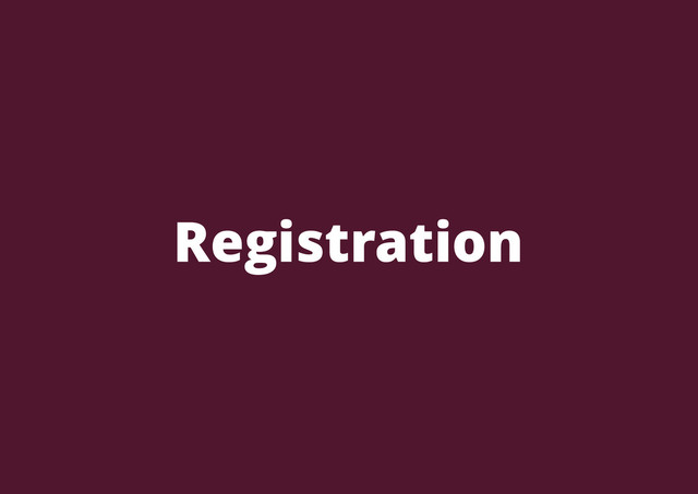 Registration

