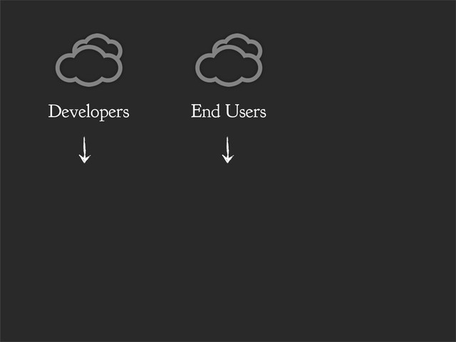 End Users
Developers
