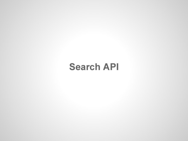 Search API
