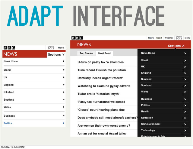 ADAPT interface
Sunday, 10 June 2012
