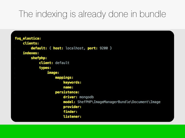The indexing is already done in bundle
