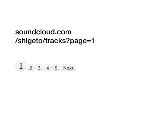 soundcloud.com
/shigeto/tracks?page=1
