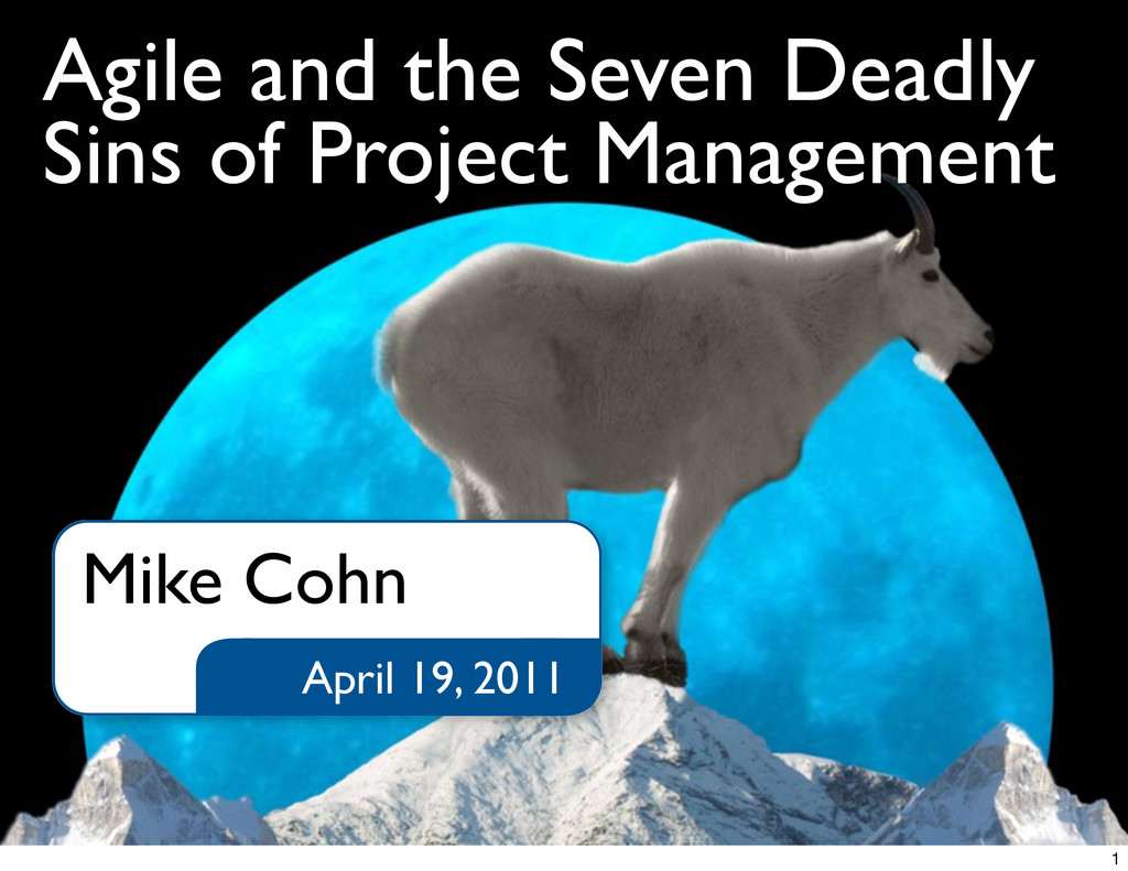 Seven Sins of Agile Series