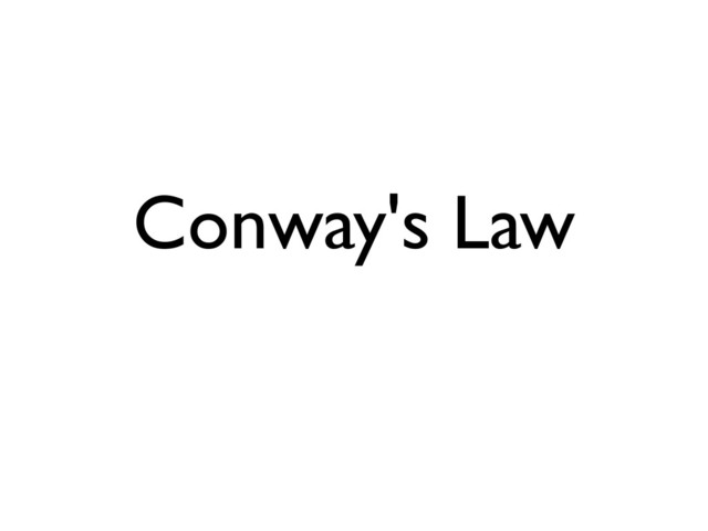 Conway's Law
