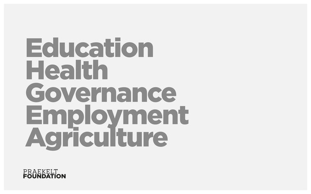 Education
Health
Governance
Employment
Agriculture
