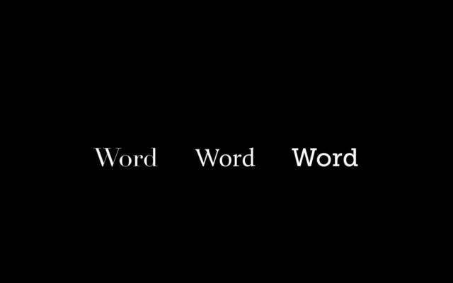 Word Word Word
