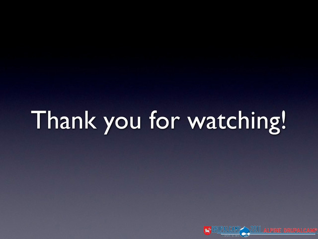 Thank you for watching!
