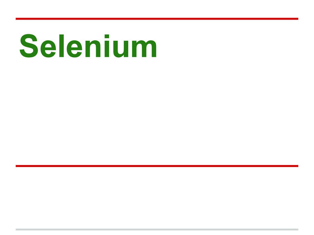 Selenium
