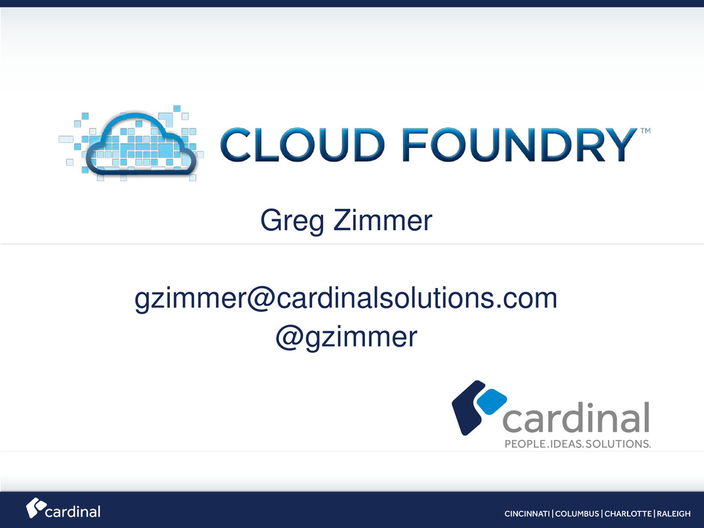 run a local cloud foundry instance