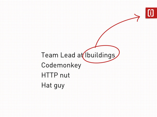 Team Lead at Ibuildings
Codemonkey
HTTP nut
Hat guy
