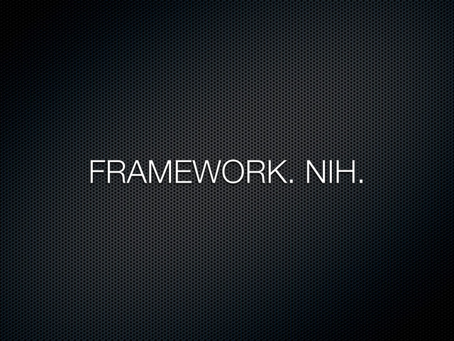 FRAMEWORK. NIH.

