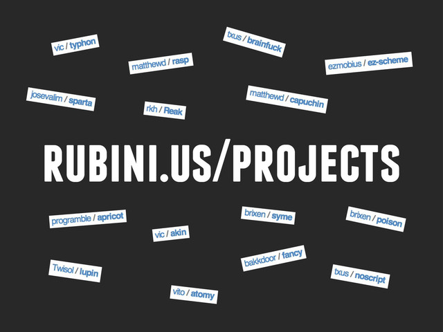 rubini.us/projects
