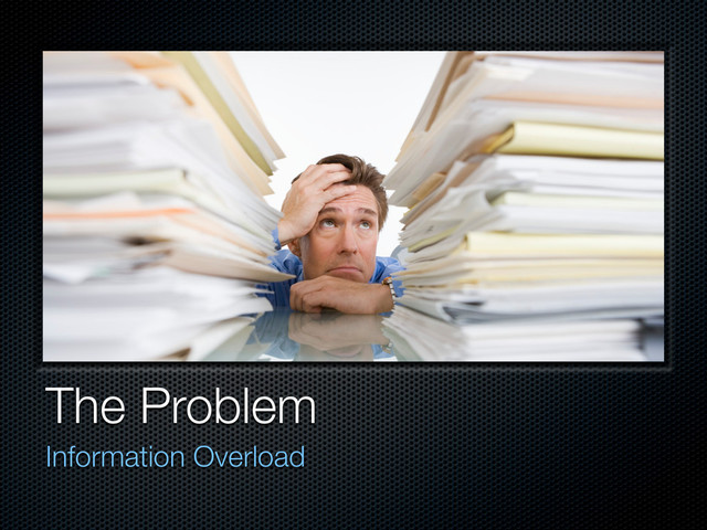 The Problem
Information Overload
