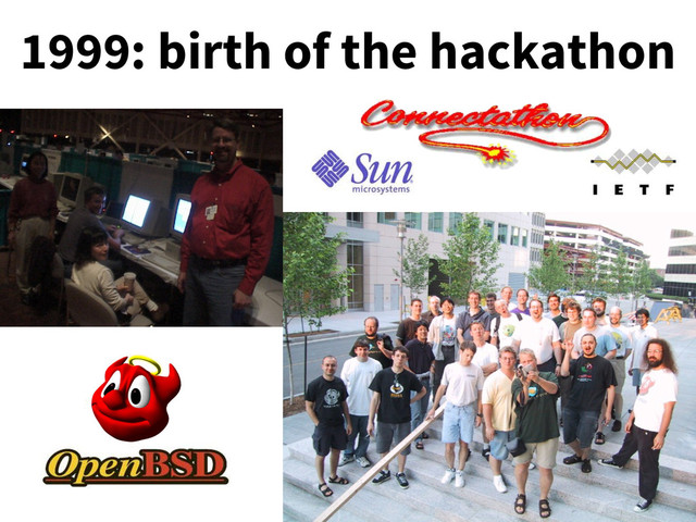 1999: birth of the hackathon
