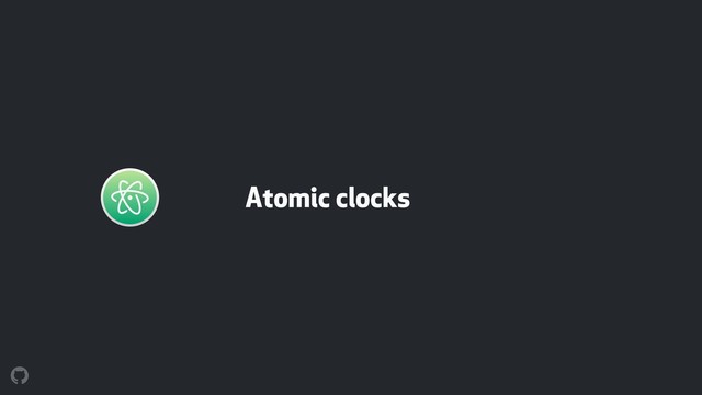 Atomic clocks
