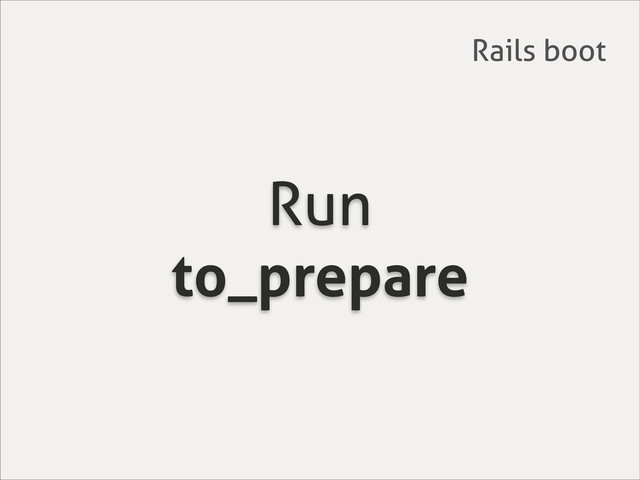 Run
to_prepare
Rails boot
