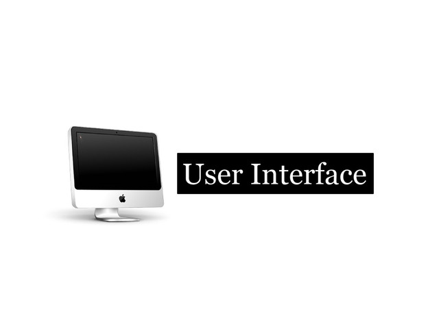 User Interface
