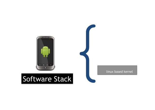 {
Software Stack
linux based kernel
