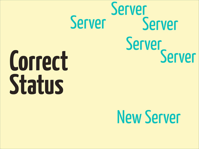 Correct
Status
New Server
Server
Server
Server
Server
Server
